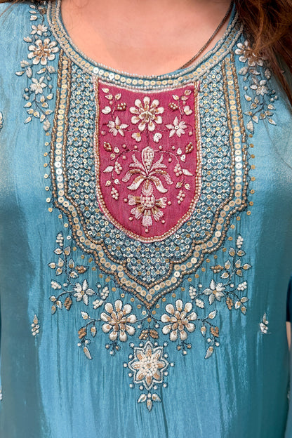 Keerat Embroidered Suit Set
