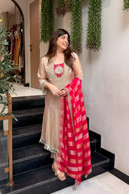 Sifat Mirror Embroidered Suit Set