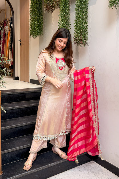 Sifat Mirror Embroidered Suit Set
