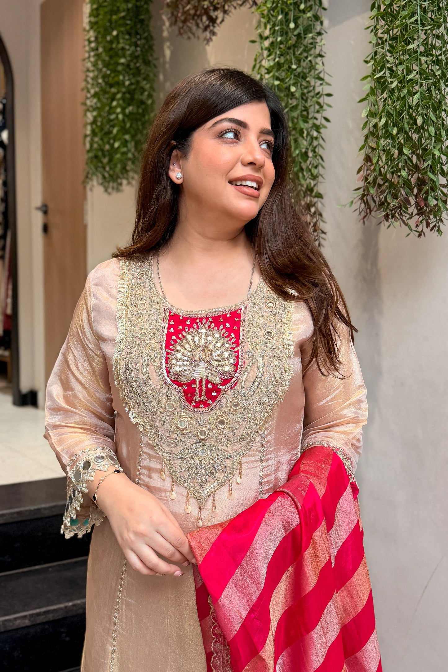 Sifat Mirror Embroidered Suit Set