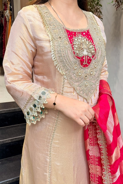Sifat Mirror Embroidered Suit Set
