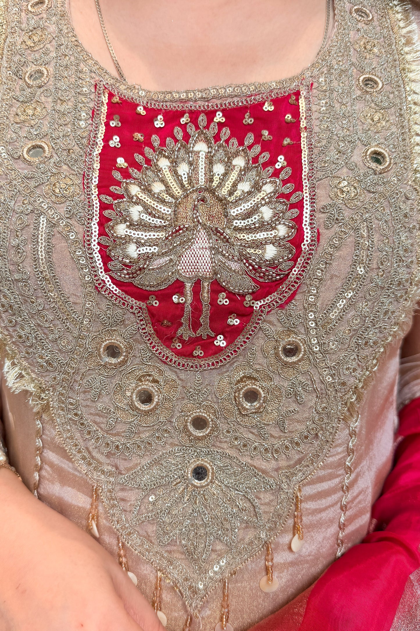 Sifat Mirror Embroidered Suit Set