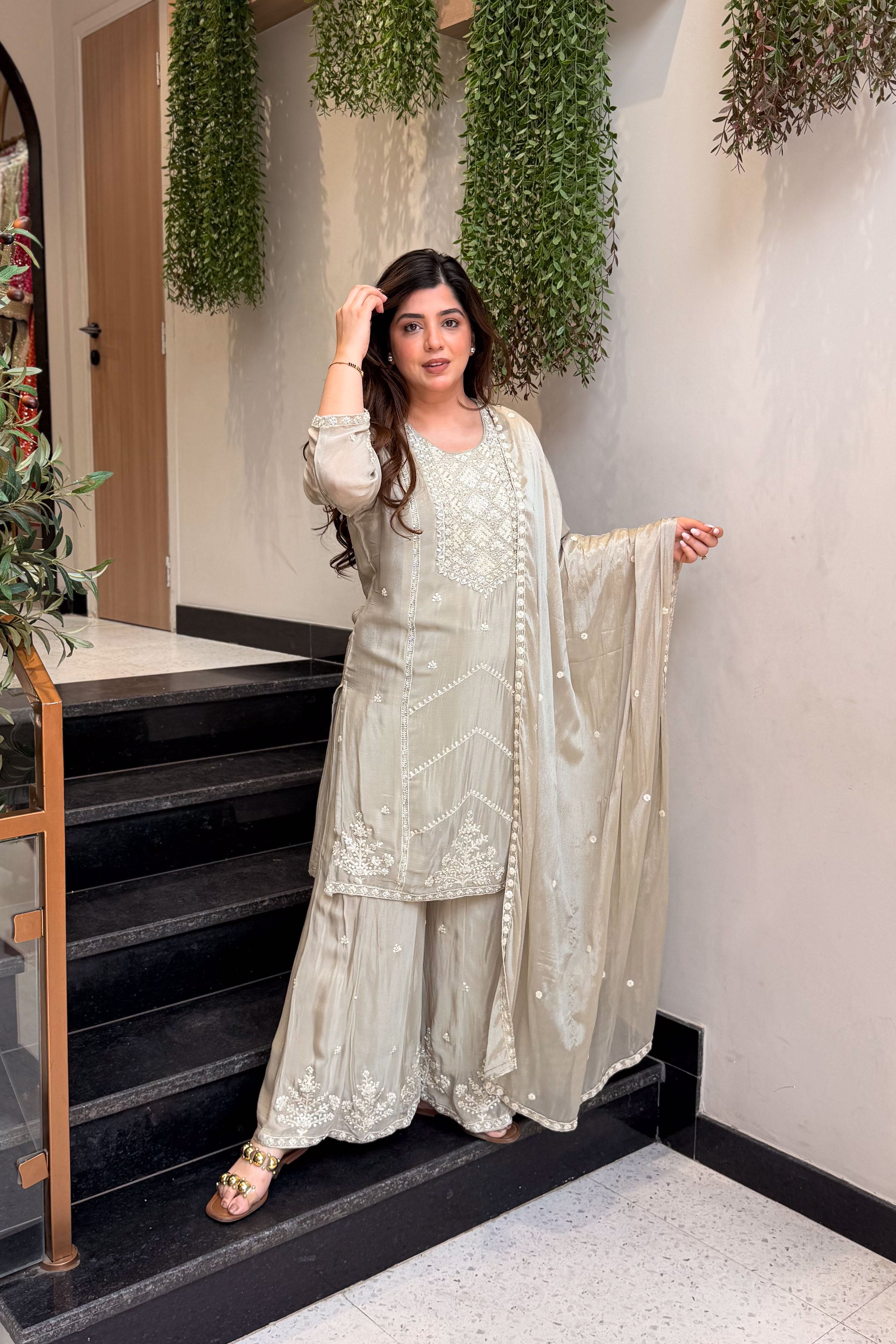 Niharika Embroidered Suit Set