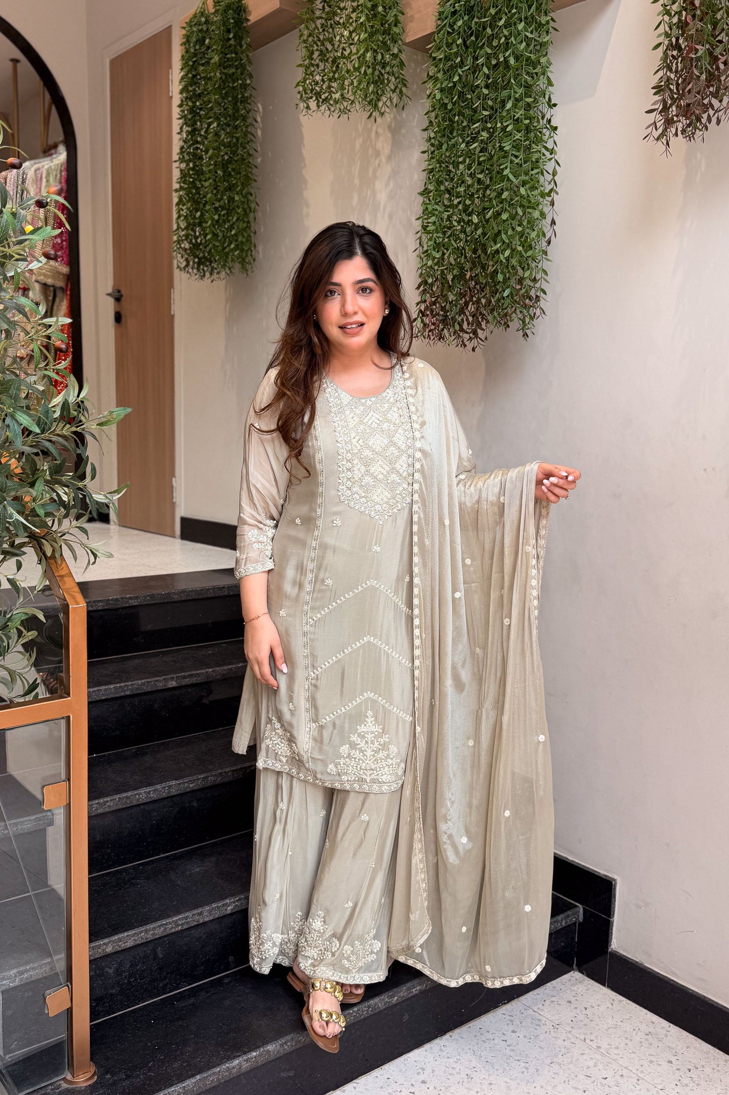 Niharika Embroidered Suit Set