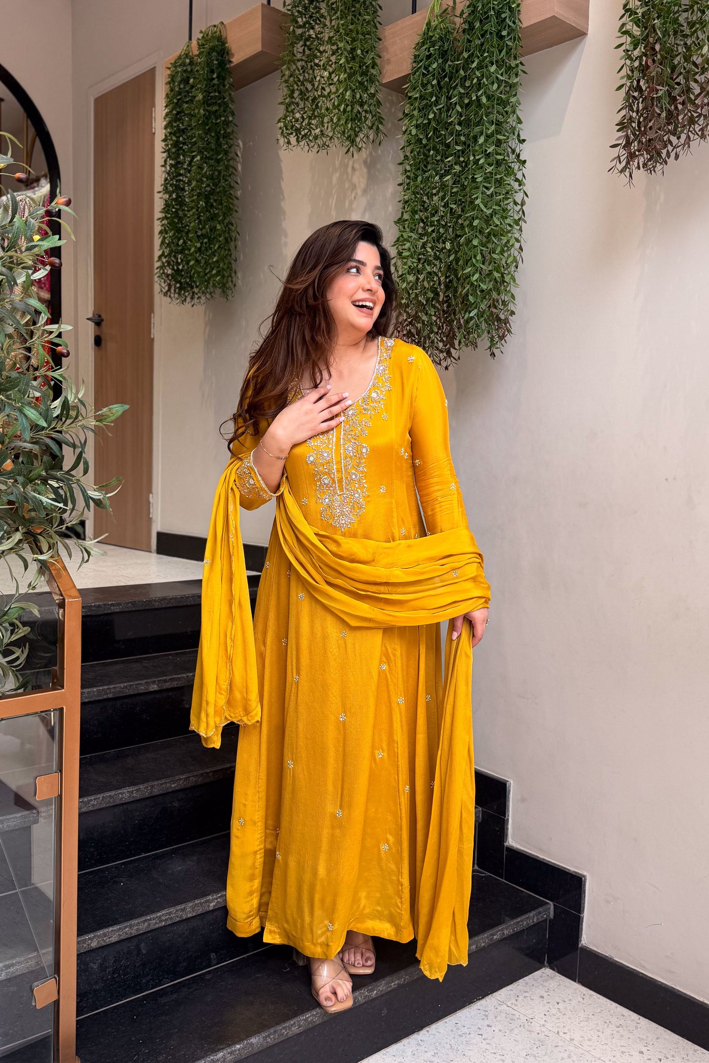 Zova Embroidered Anarkali Suit Set