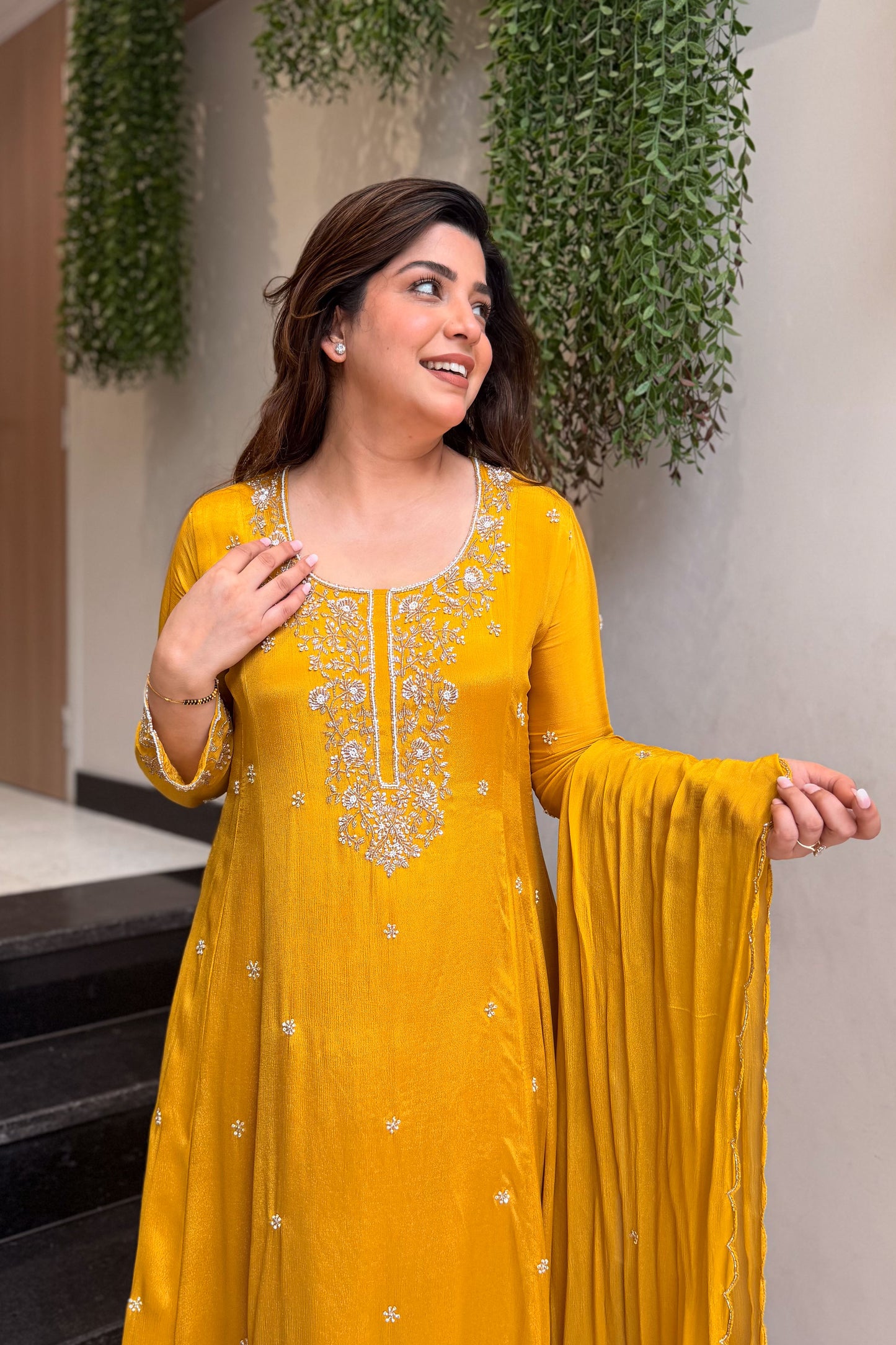 Zova Embroidered Anarkali Suit Set