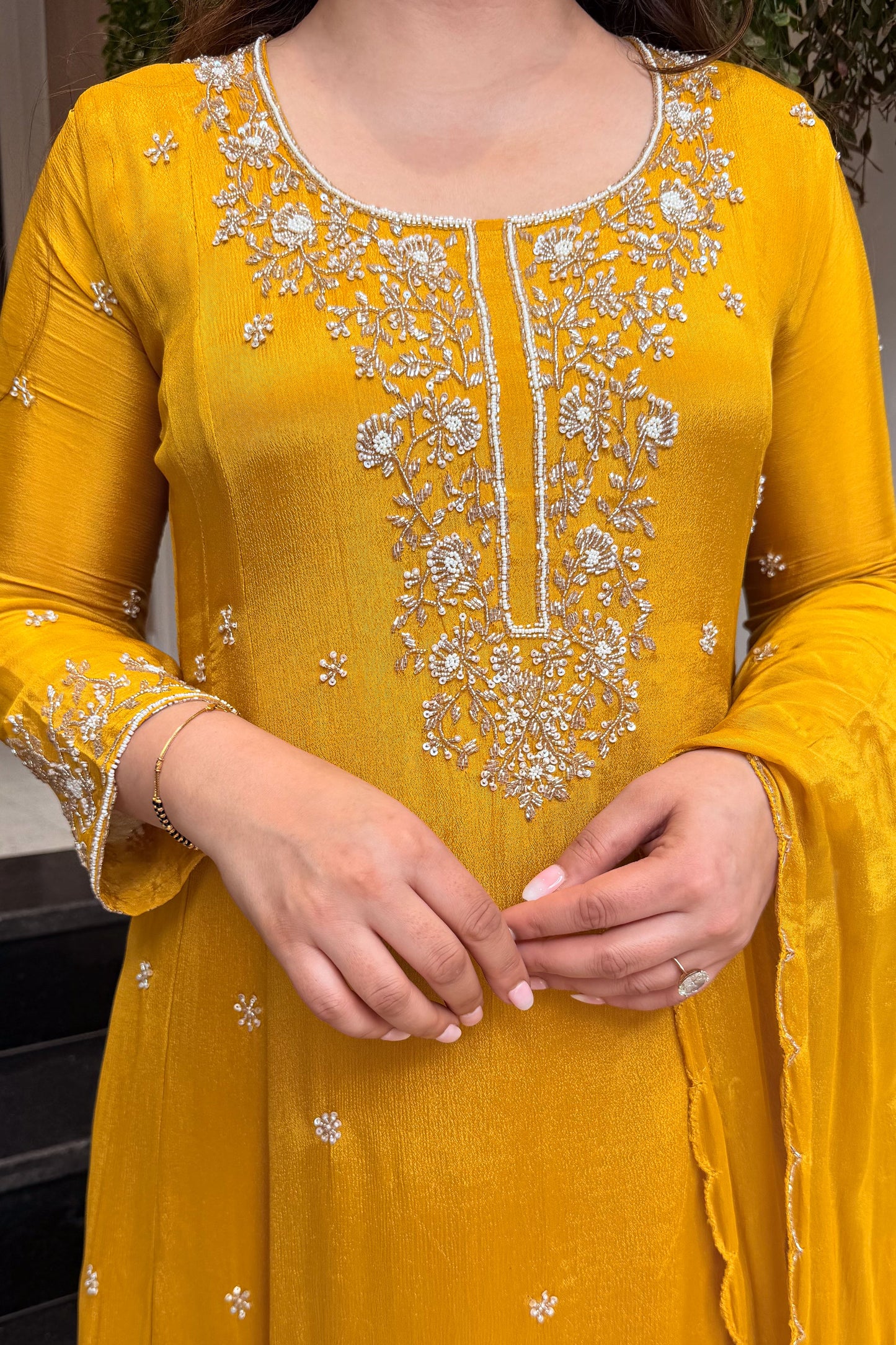 Zova Embroidered Anarkali Suit Set