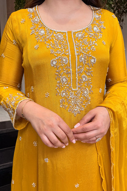 Zova Embroidered Anarkali Suit Set