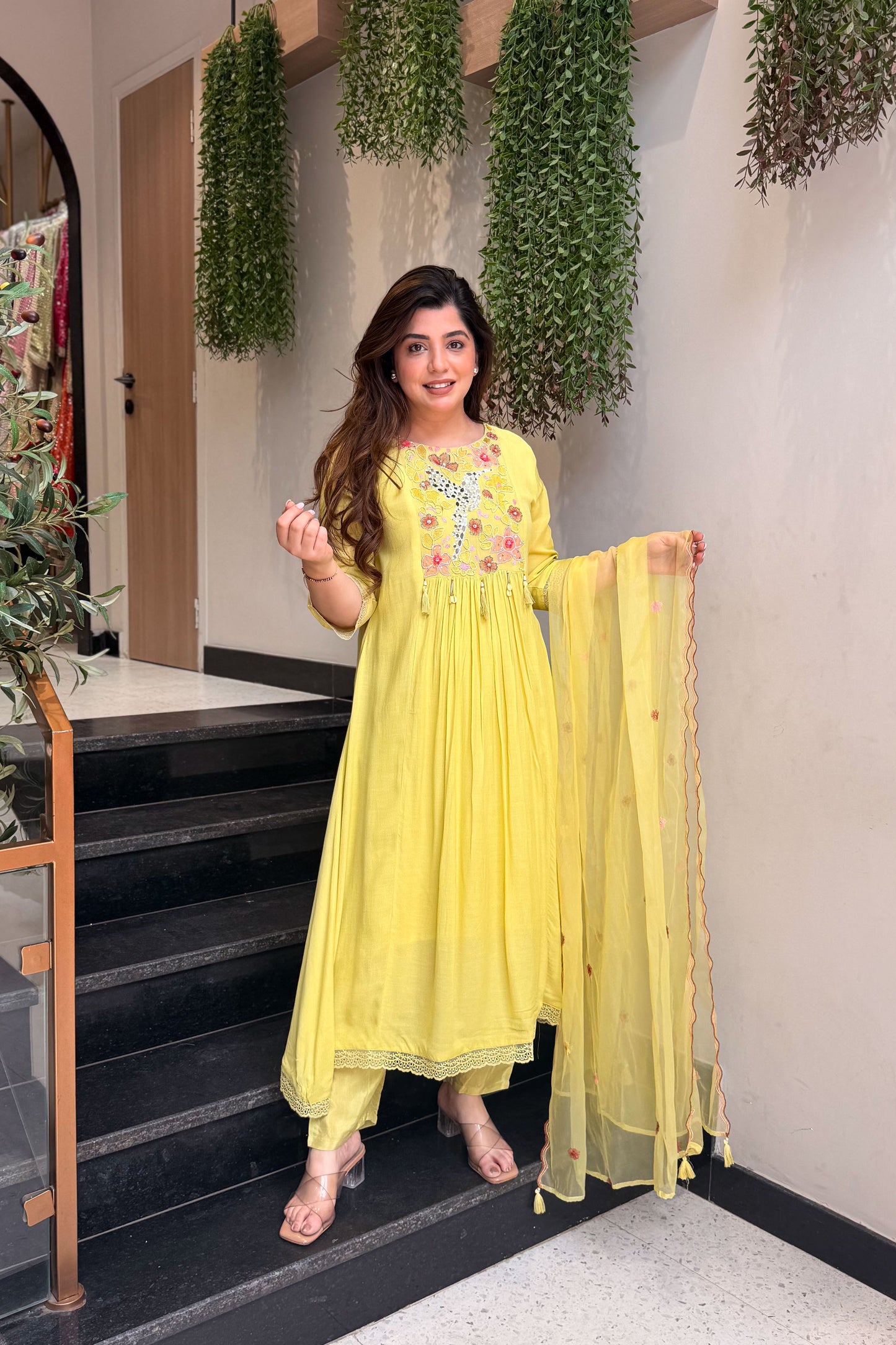 Aarini Floral Embroidered Suit Set