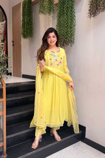 Aarini Floral Embroidered Suit Set