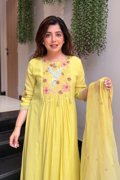 Aarini Floral Embroidered Suit Set