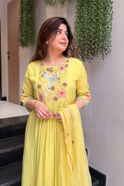 Aarini Floral Embroidered Suit Set