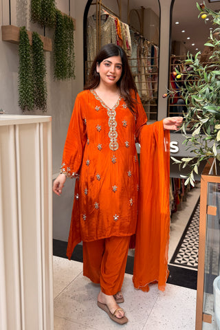 Preeha Embroidered Suit Set