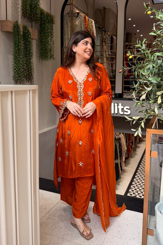 Preeha Embroidered Suit Set