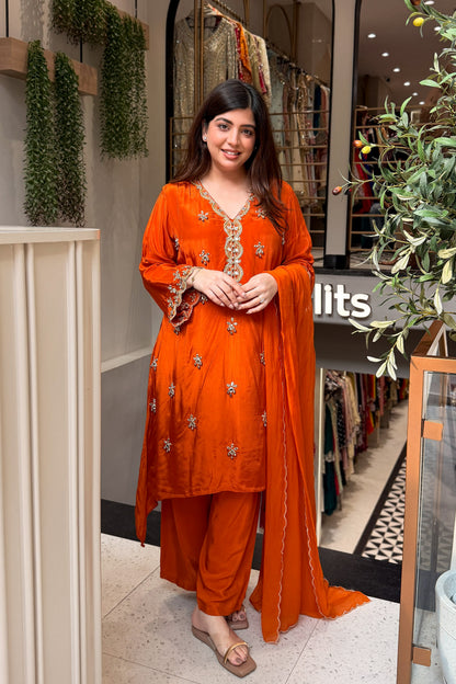 Preeha Embroidered Suit Set