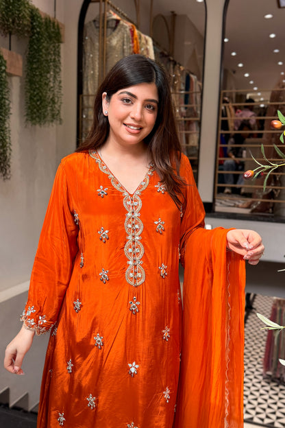 Preeha Embroidered Suit Set