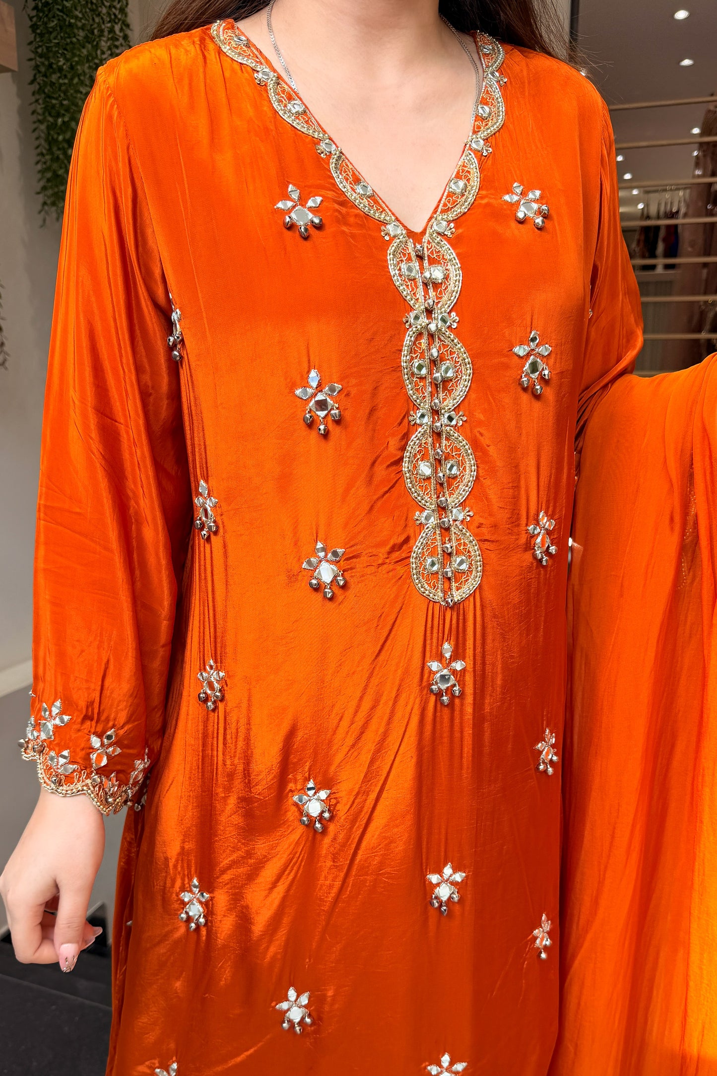 Preeha Embroidered Suit Set