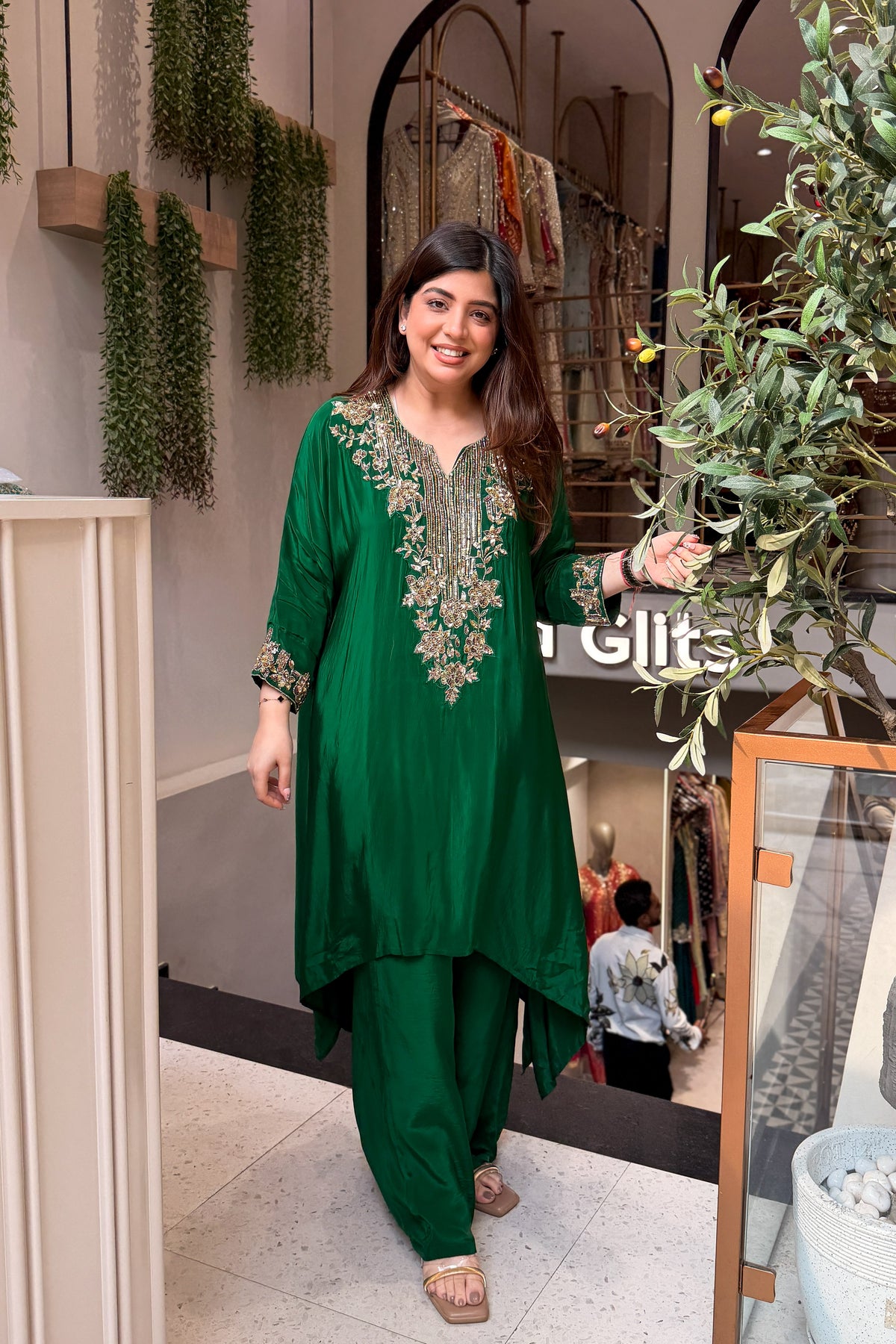 Aavira Hand Embroidered Co ord Set