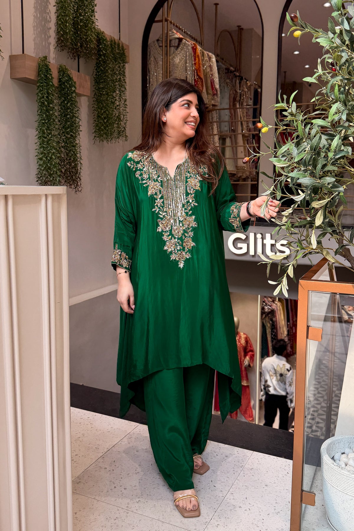 Aavira Hand Embroidered Co ord Set