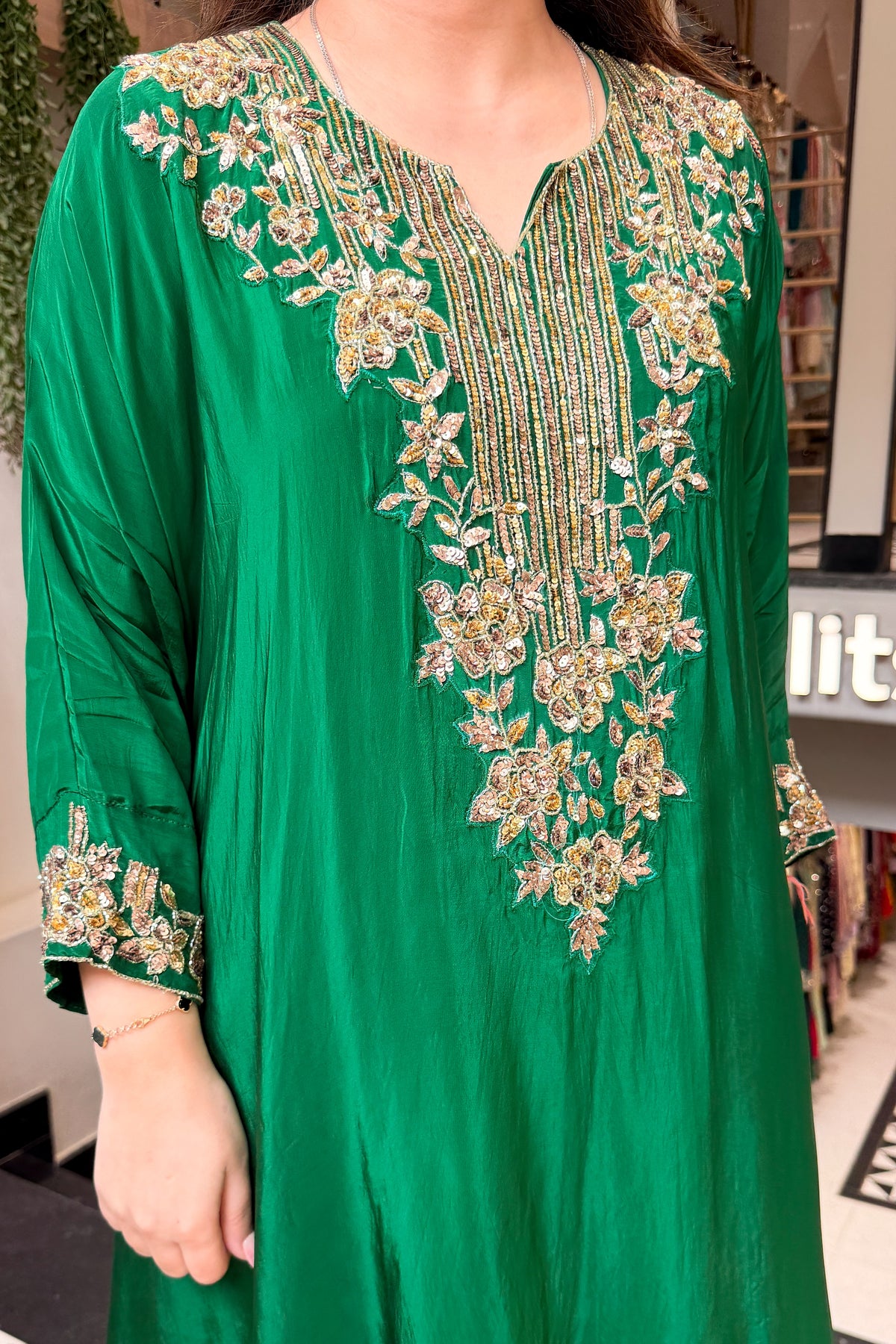 Aavira Hand Embroidered Co ord Set