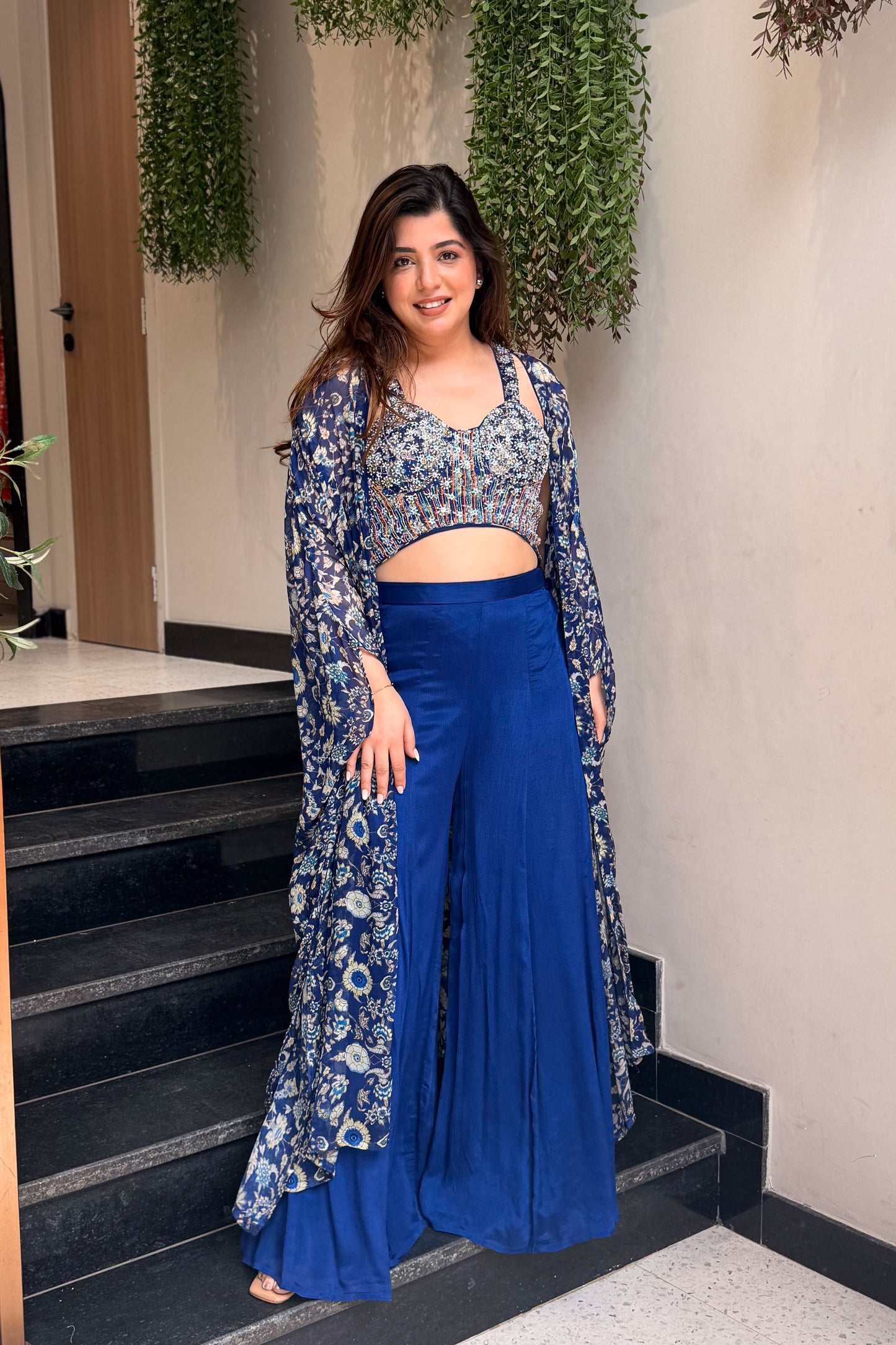 Nivara Embroidered Three Piece Set