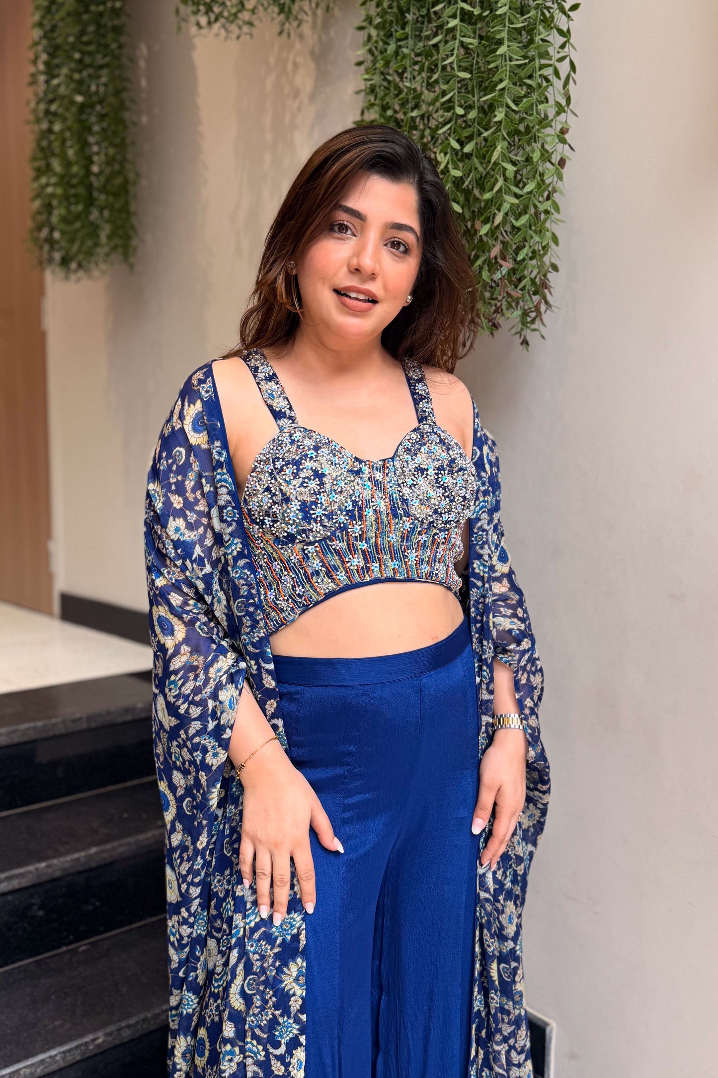 Nivara Embroidered Three Piece Set