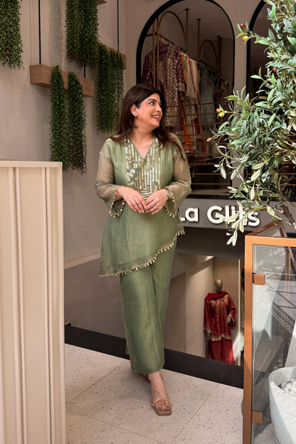 Vrini Sequin Embroidered Co ord Set