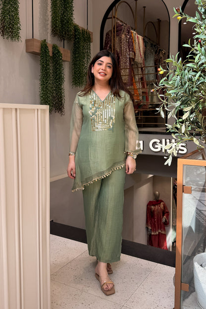 Vrini Sequin Embroidered Co ord Set