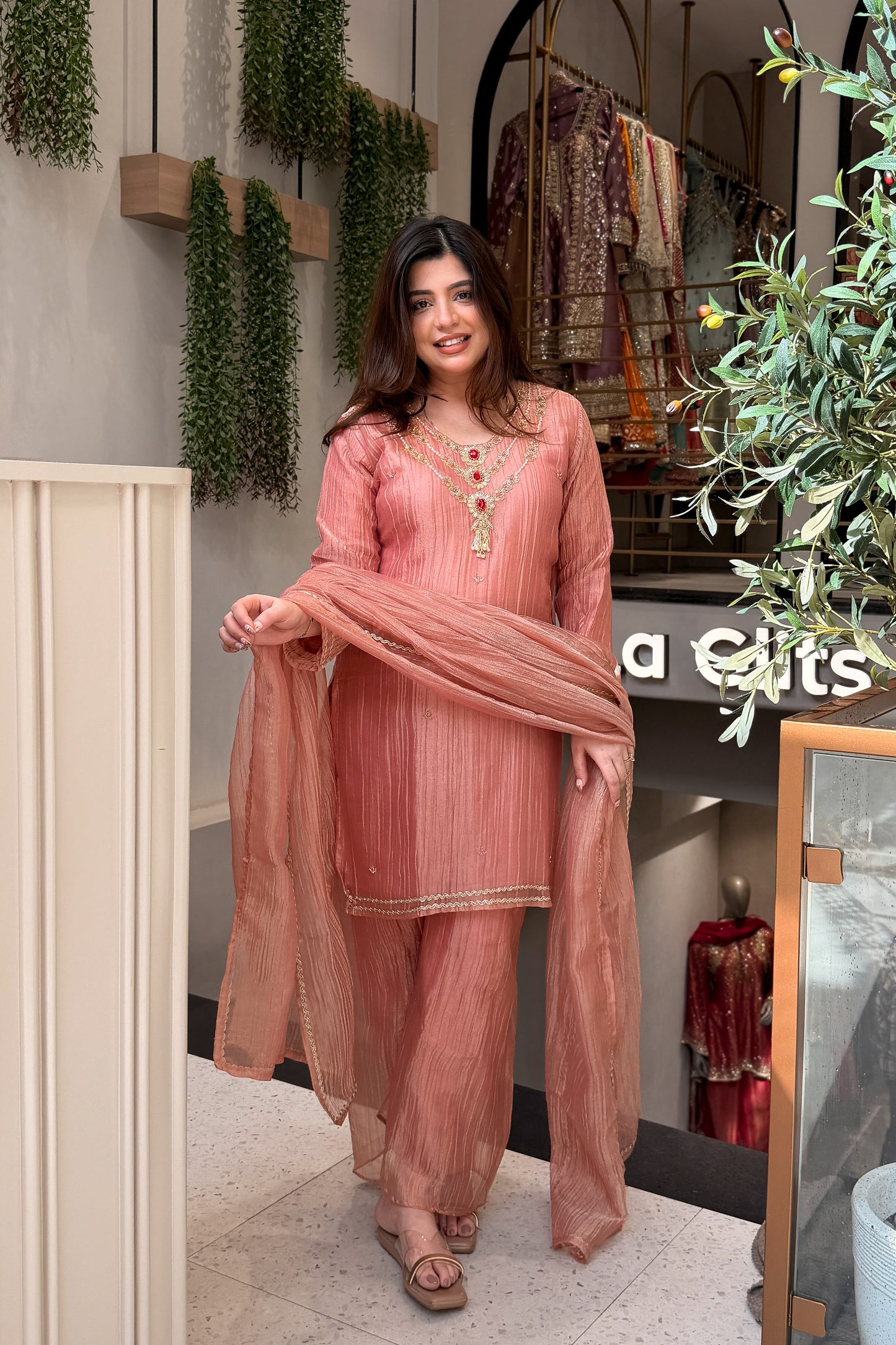 Anara Hand Embroidered Suit Set