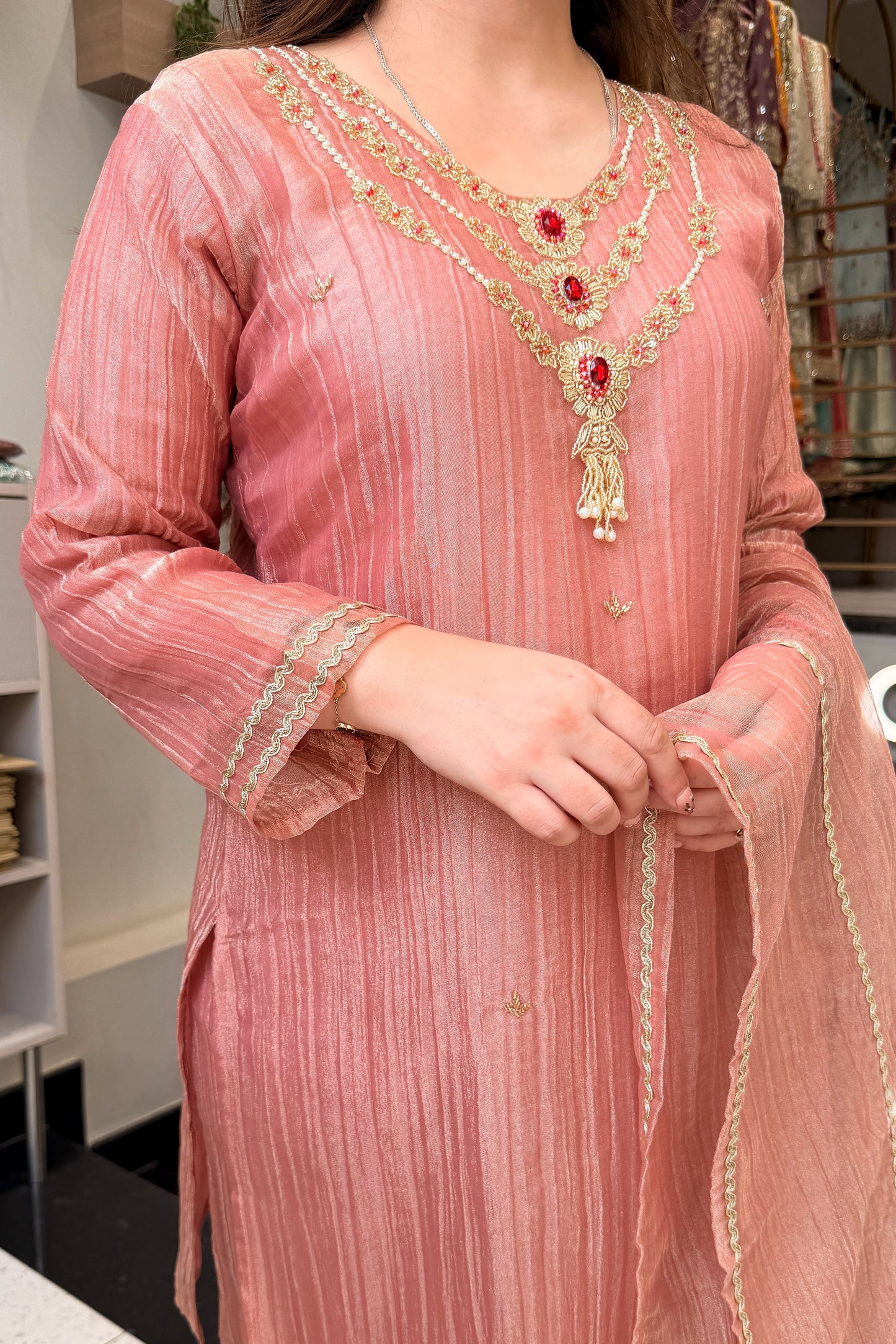 Anara Hand Embroidered Suit Set