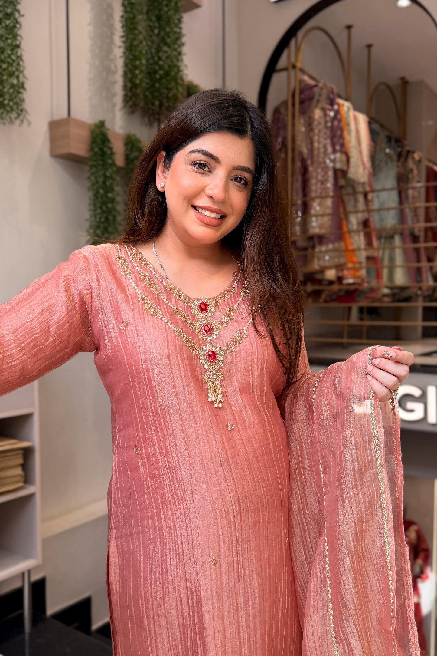 Anara Hand Embroidered Suit Set
