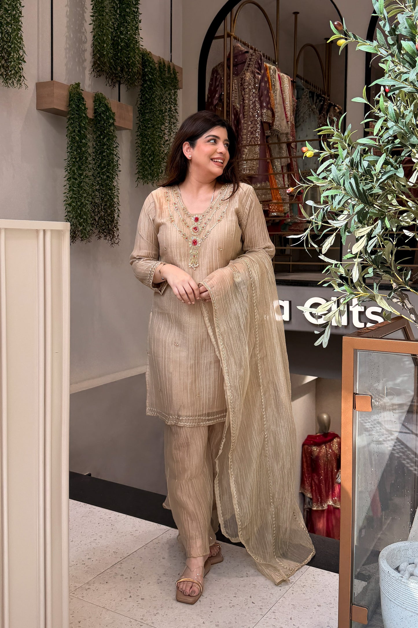 Anara Hand Embroidered Suit Set