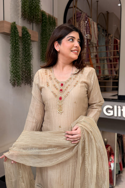 Anara Hand Embroidered Suit Set