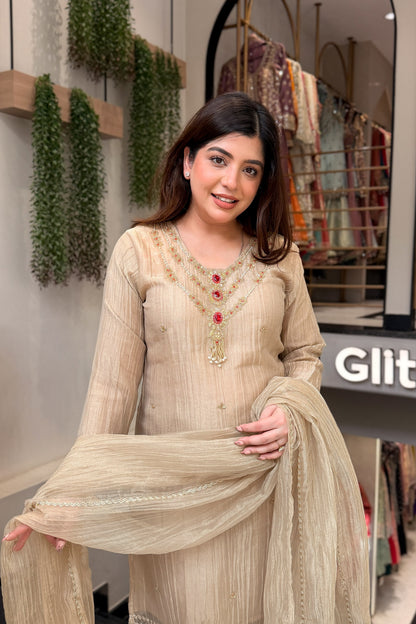 Anara Hand Embroidered Suit Set