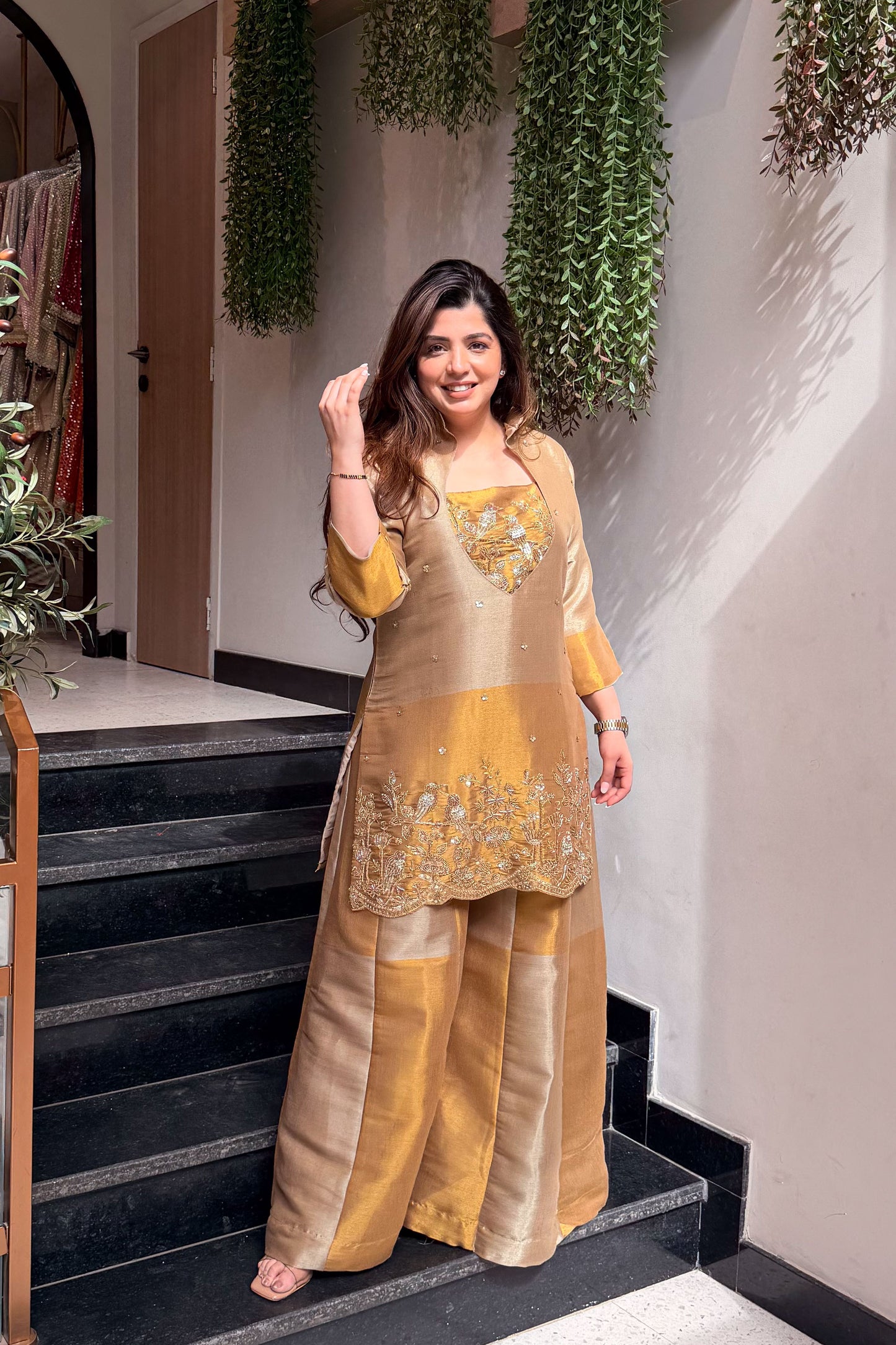 Alya Embroidered Co ord Set