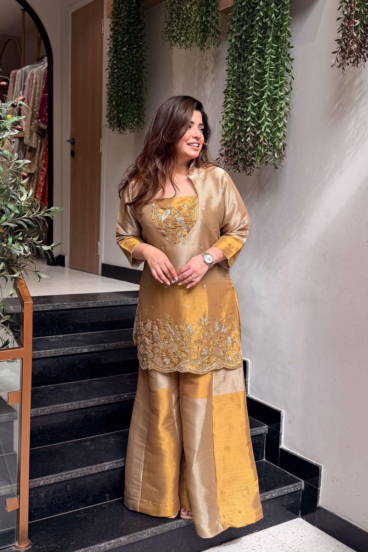 Alya Embroidered Co ord Set