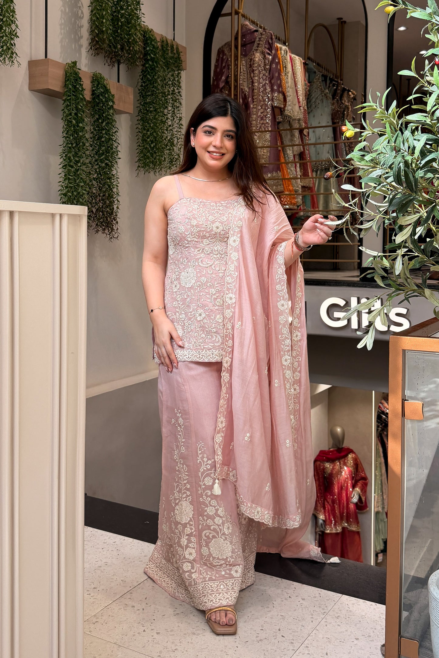 Simar Thread Embroidered Suit Set