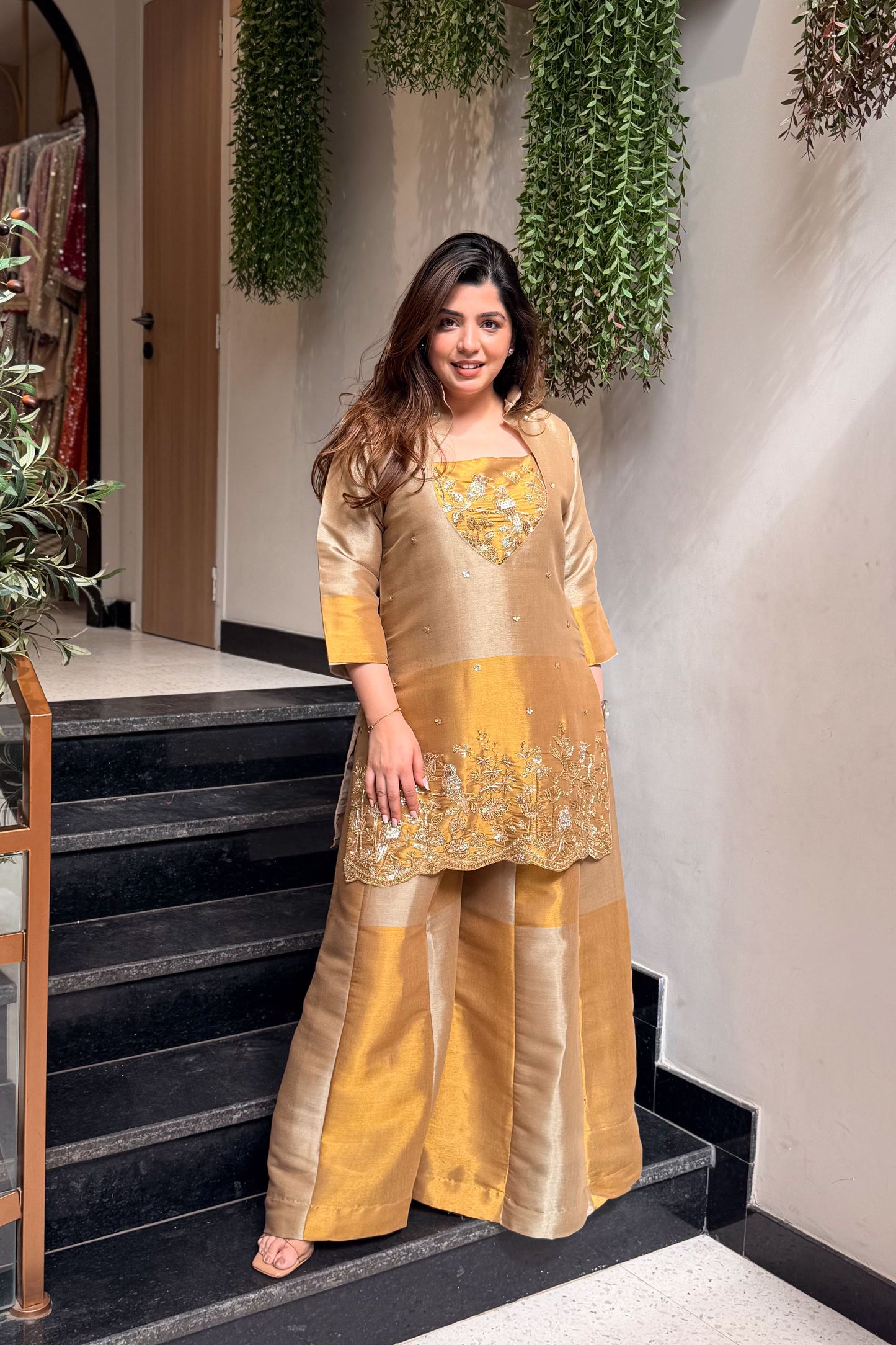 Alya Embroidered Co ord Set