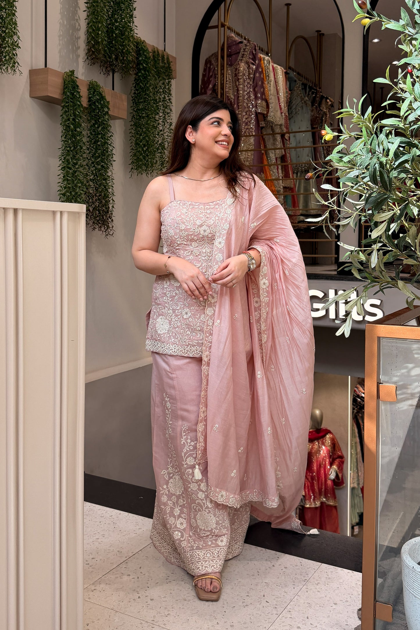 Simar Thread Embroidered Suit Set