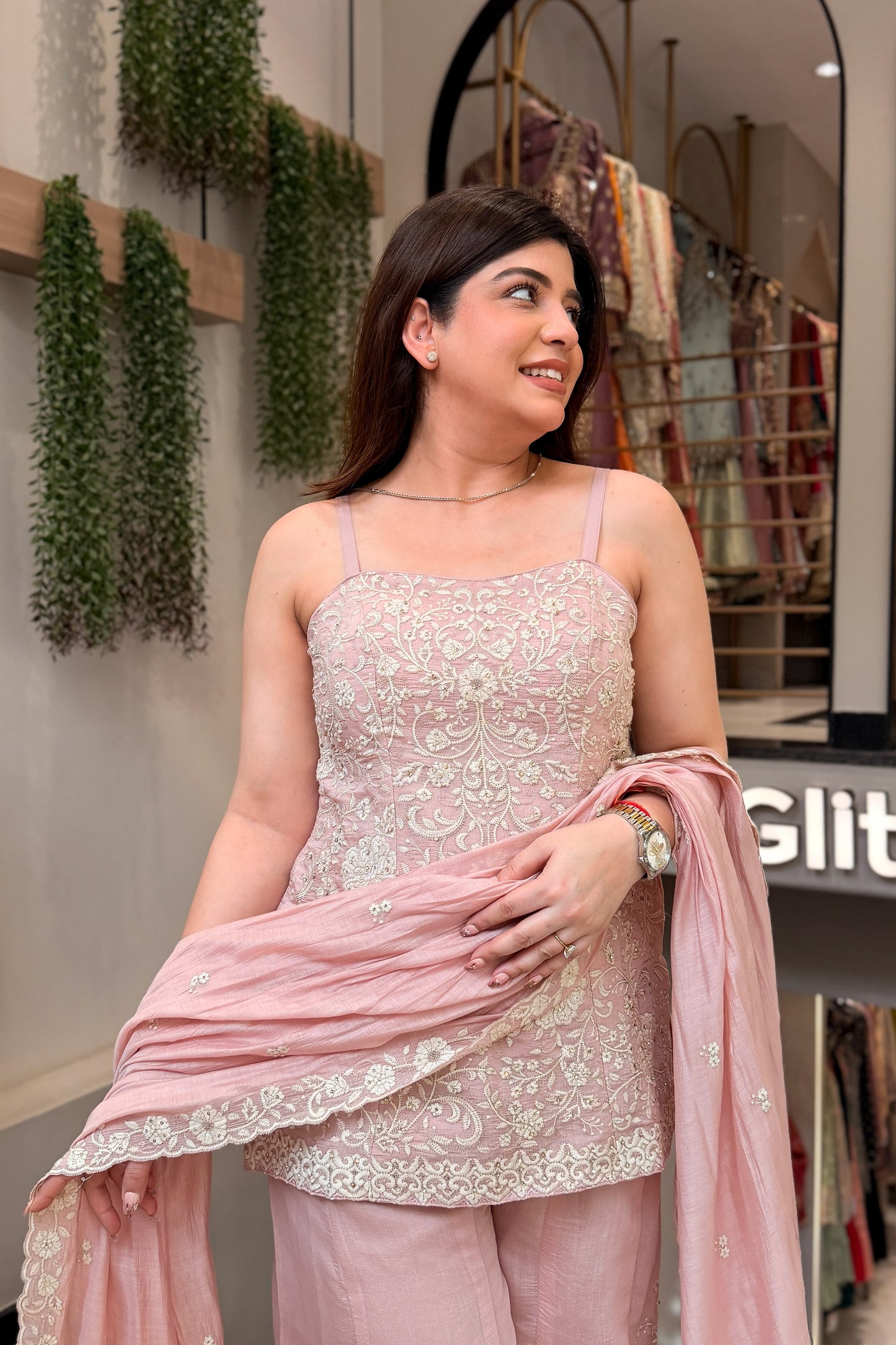 Simar Thread Embroidered Suit Set