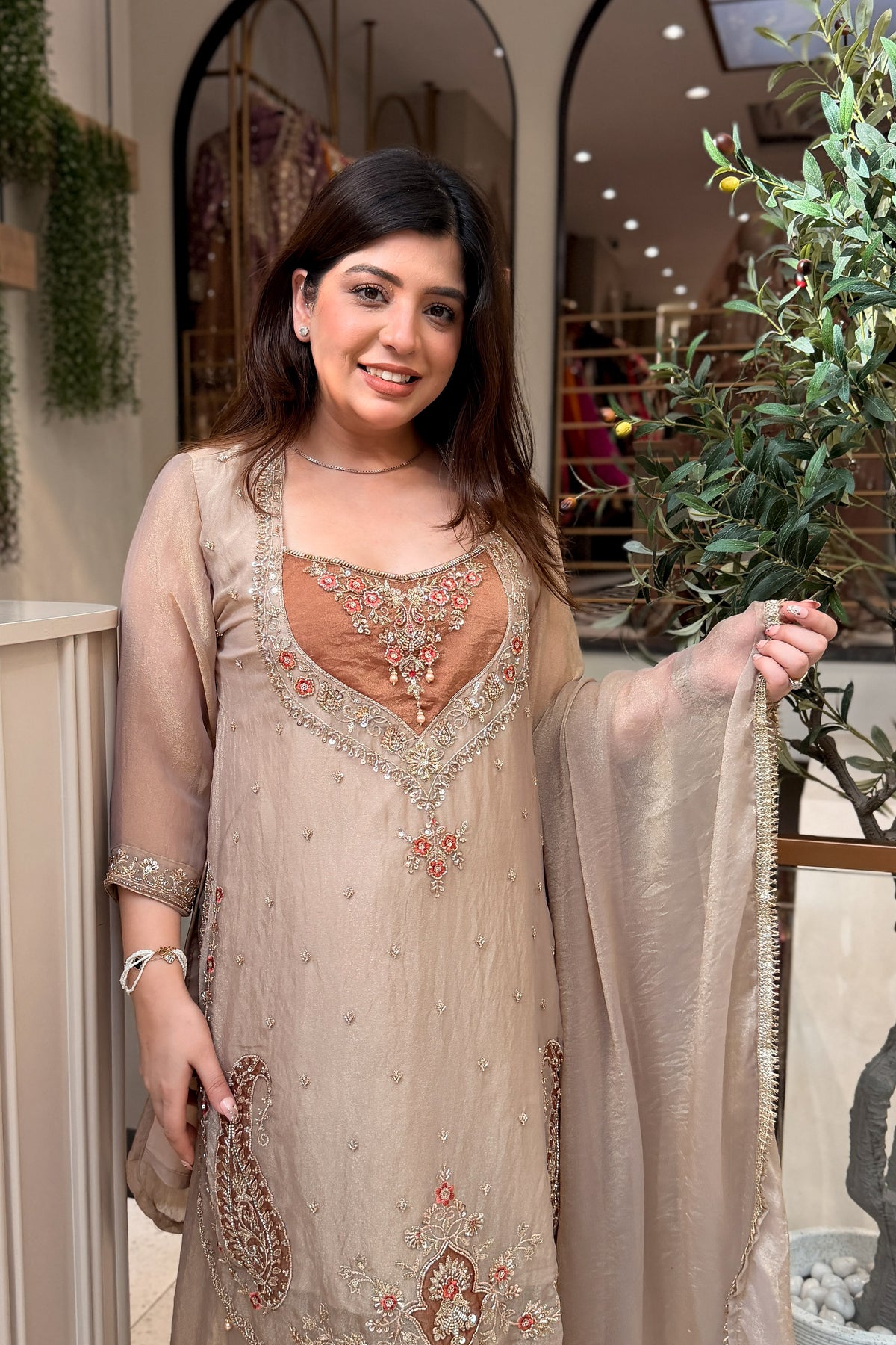 Sahira Hand Embroidered Suit Set