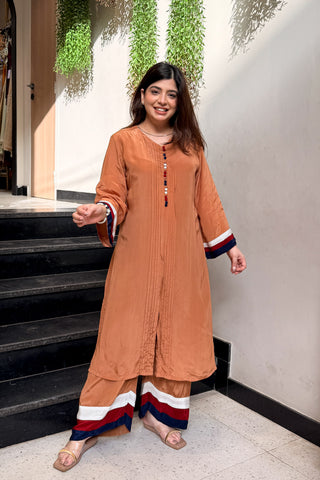 Saira Contrast Stripe Co ord Set