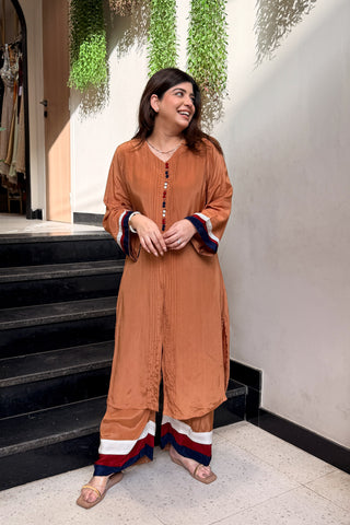 Saira Contrast Stripe Co ord Set