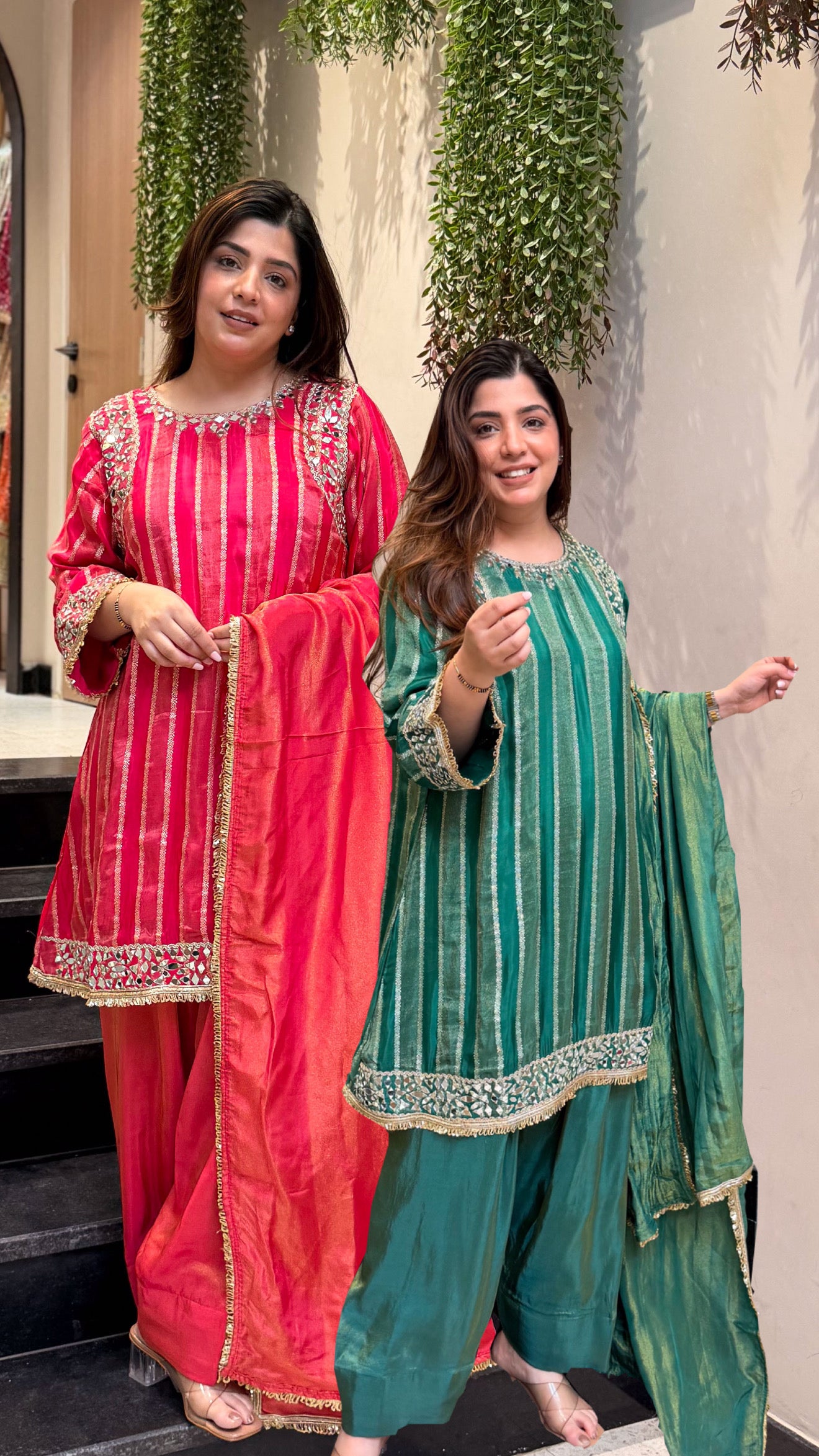 Nivisha Mirror Detailing Suit Set