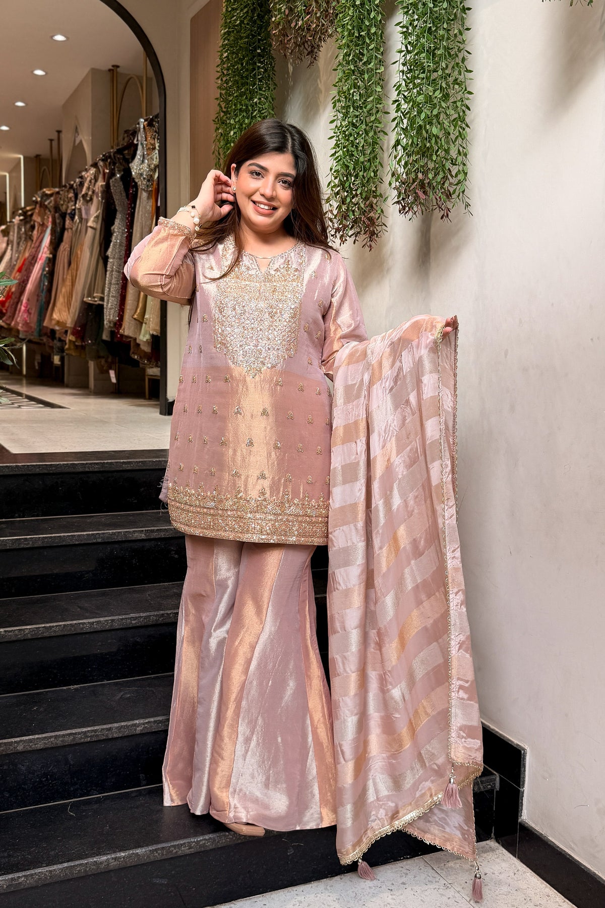 Vridhaya Hand Embroidered Suit Set
