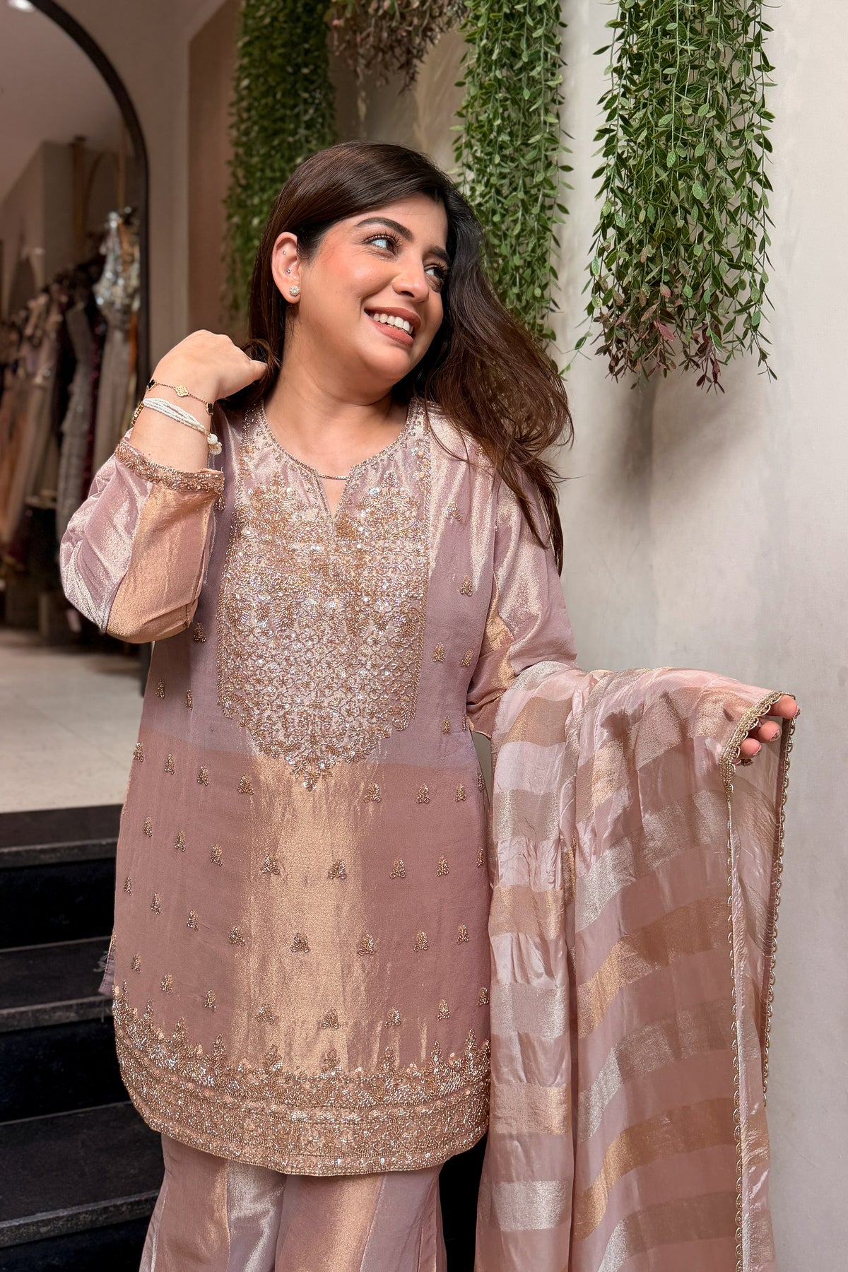 Vridhaya Hand Embroidered Suit Set