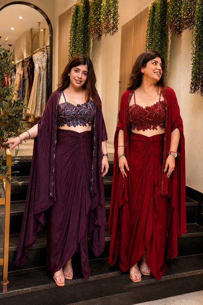 Rishani Hand Embroidered Three Piece Set