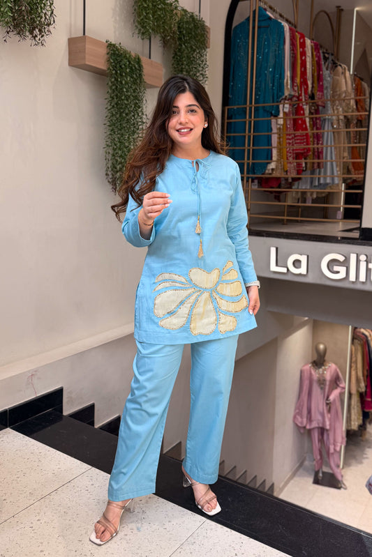 Aivah Embroidered Co ord Set