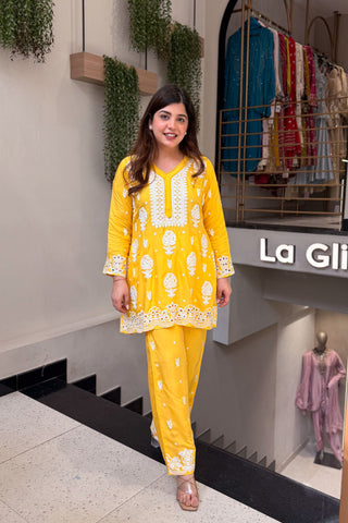 Aarna Thread Embroidered Co ord Set