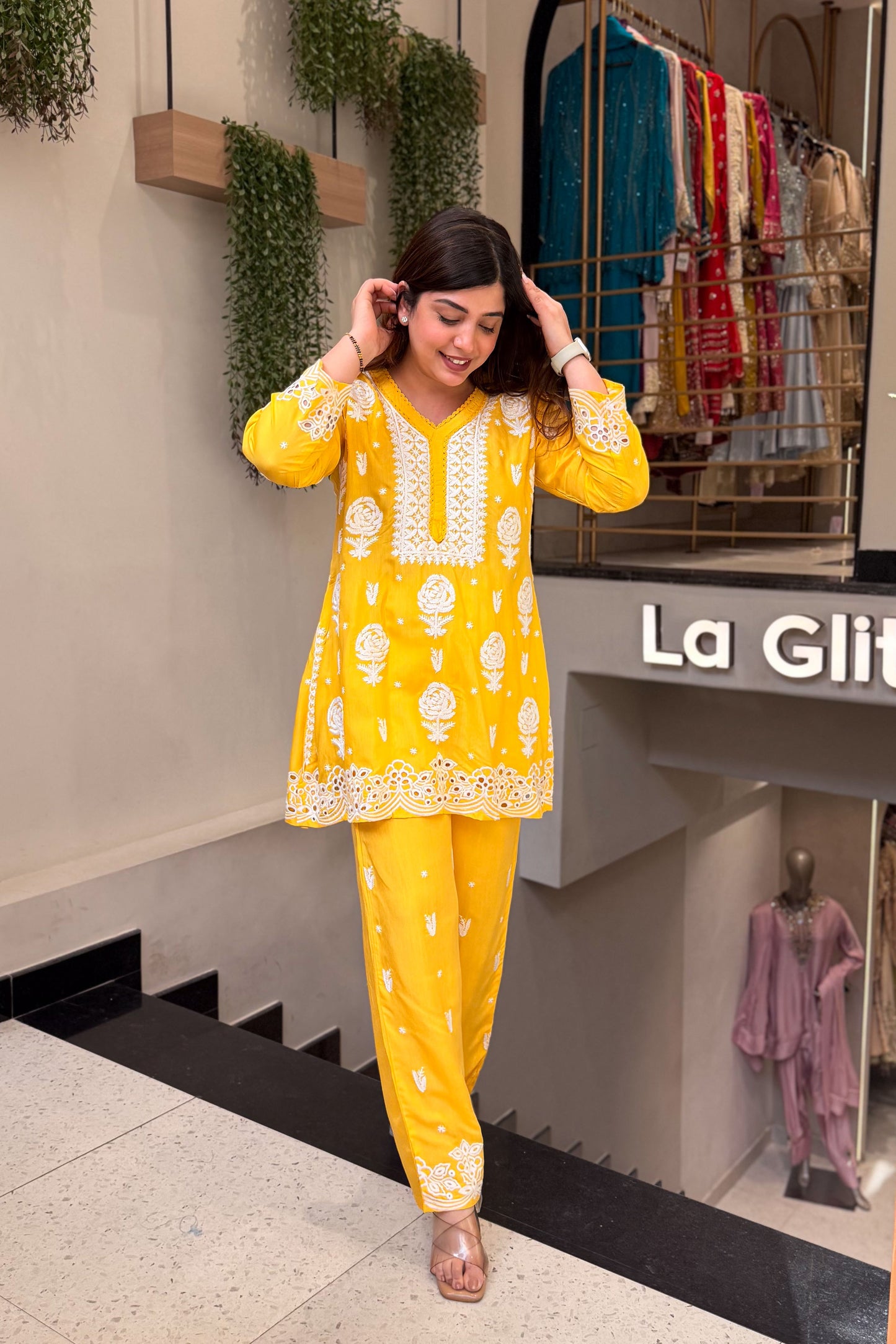 Aarna Thread Embroidered Co ord Set